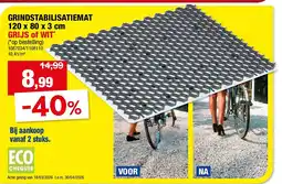 Hubo GRINDSTABILISATIEMAT 120 x 80 x 3 cm aanbieding