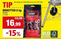 Hubo BRIKETTEN 8 kg aanbieding