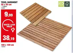 Hubo TEGEL HARDHOUT 50 x 50 cm aanbieding