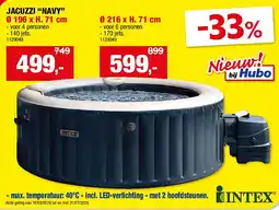 Hubo JACUZZI “NAVY” Ø 196 x H. 71 cm aanbieding