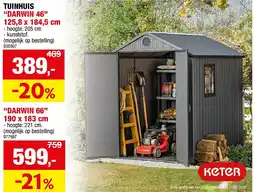 Hubo TUINHUIS “DARWIN 46” 125,8 x 184,5 cm aanbieding