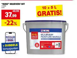 Hubo “HUBO” MUURVERF WIT aanbieding