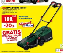 Hubo ACCU MAAIER “ROTAK 18V-32” aanbieding