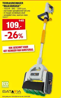 Hubo TERRASREINIGER “MAXXBRUSH” aanbieding