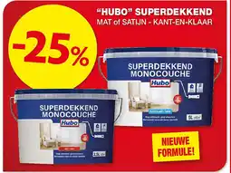 Hubo “HUBO” SUPERDEKKEND MAT of SATIJN - KANT-EN-KLAAR aanbieding