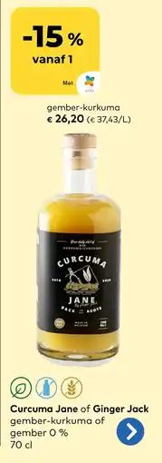 Bio Planet Curcuma Jane of Ginger Jack aanbieding