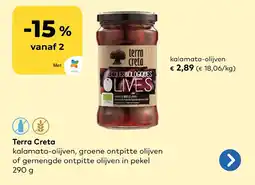 Bio Planet Terra creta kalamata olijven aanbieding