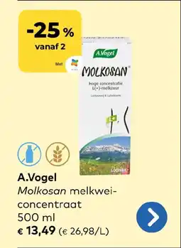 Bio Planet A.Vogel Molkosan melkwei concentraat aanbieding