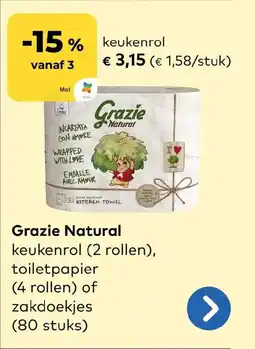 Bio Planet Grazie Natural keukenrol aanbieding
