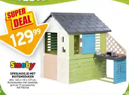 Trafic Speelhuisje met buitenkeuken aanbieding