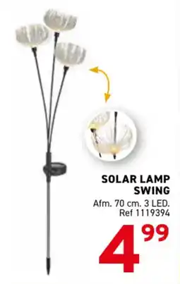 Trafic Solar lamp swing aanbieding