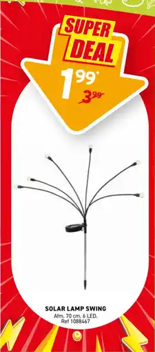 Trafic Solar lamp swing aanbieding