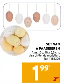 Trafic Set van 6 paaseieren aanbieding
