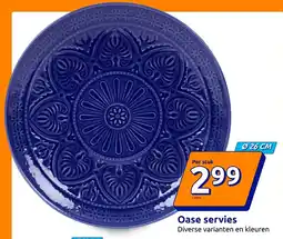 Action Oase servies Ø 26 CM aanbieding