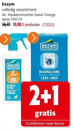 Colruyt Eezym Keukenontvetter Sweet Orange spray 500 ml aanbieding