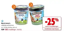 Colruyt Ben & Jerry’s Chunky Monkey 465 ml aanbieding
