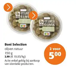 Colruyt Boni Selection olijven natuur 150 g aanbieding