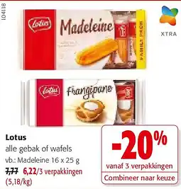 Colruyt Lotus Madeleine 16 x 25 g aanbieding