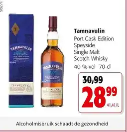 Colruyt Tamnavulin Port Cask Edition Speyside Single Malt Scotch Whisky 40 % vol 70 cl aanbieding