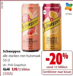 Colruyt Schweppes Pink Grapefruit aanbieding
