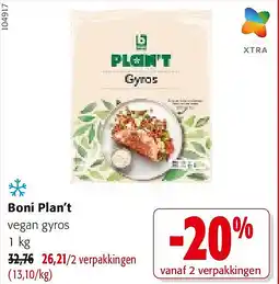 Colruyt Boni Plan’t vegan gyros 1 kg aanbieding