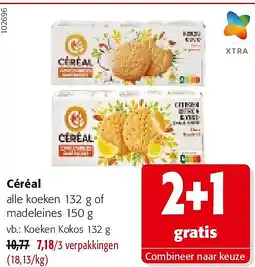 Colruyt Céréal Koeken Kokos 132 g aanbieding
