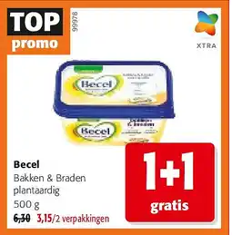 Colruyt Becel Bakken & Braden plantaardig 500 g aanbieding
