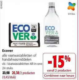 Colruyt Ecover Vaatwastabletten All-in-one 24 stuks aanbieding