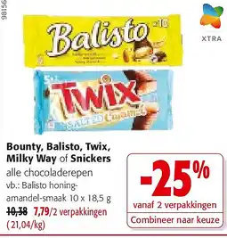 Colruyt Balisto honingamandel-smaak 10 x 18,5 g aanbieding