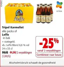 Colruyt Leffe Blond 6,6 % vol 24 x 33 cl aanbieding