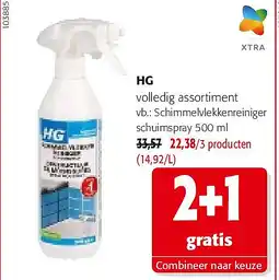 Colruyt HG Schimmelvlekkenreiniger schuimspray 500 ml aanbieding