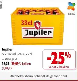 Colruyt Jupiler 5,2 % vol 24 x 33 cl aanbieding