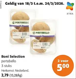 Colruyt Boni Selection portobello 3 stuks aanbieding