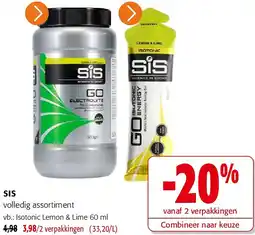Colruyt SIS Isotonic Lemon & Lime 60 ml aanbieding