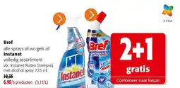 Colruyt Instanet Ruiten Streepvrij met alcohol spray 725 ml aanbieding