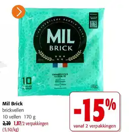 Colruyt Mil Brick brickvellen 10 vellen 170 g aanbieding