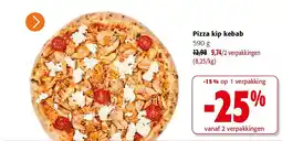 Colruyt Pizza kip kebab 590 g aanbieding