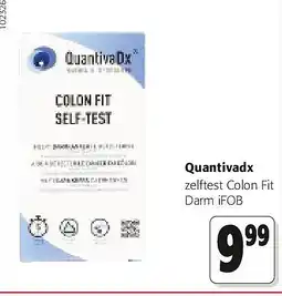 Colruyt Quantivadx zelftest Colon Fit Darm iFOB aanbieding