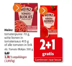 Colruyt Heinz Tomato Blokjes 390 g aanbieding