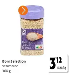 Colruyt Boni Selection sesamzaad 160 g aanbieding
