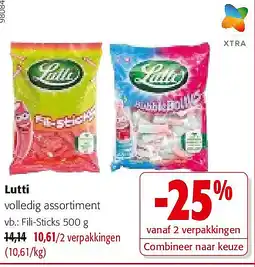 Colruyt Lutti Fili-Sticks 500 g aanbieding