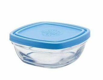 Makro Duralex Vershouddoos met deksel 0,3 l transparant/ blauw aanbieding