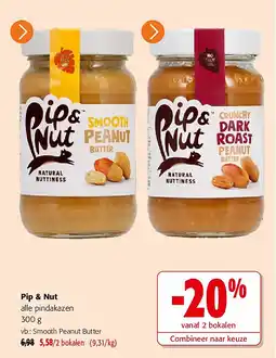 Colruyt Pip & Nut Smooth Peanut Butter aanbieding
