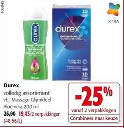 Colruyt Durex Massage Glijmiddel Aloë vera 200 ml aanbieding
