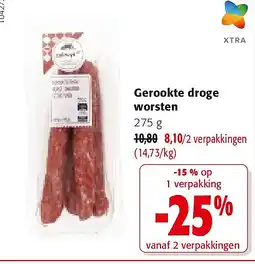 Colruyt Gerookte droge worsten aanbieding