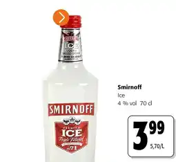 Colruyt Smirnoff Ice 4 % vol 70 cl aanbieding