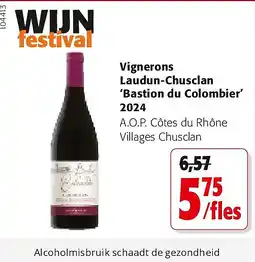 Colruyt Vignerons Laudun-Chusclan ‘Bastion du Colombier’ 2024 aanbieding