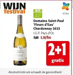 Colruyt Domaine Saint-Paul ‘Fleurs d’Eau’ Chardonnay 2023 aanbieding