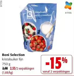 Colruyt Boni Selection kristalsuiker fijn 750 g aanbieding