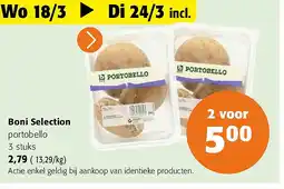 Colruyt Boni Selection portobello 3 stuks aanbieding